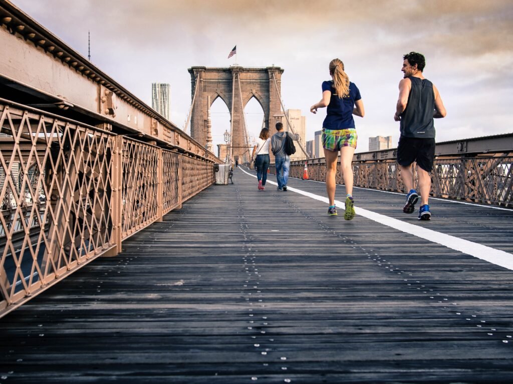 corriendo al aire libre